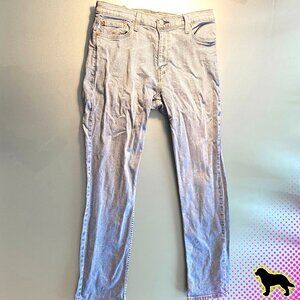 Levi's Men's 511 Slim Fit Jeans Denim Waist W 34 Length L 32 Light Blue Stretch